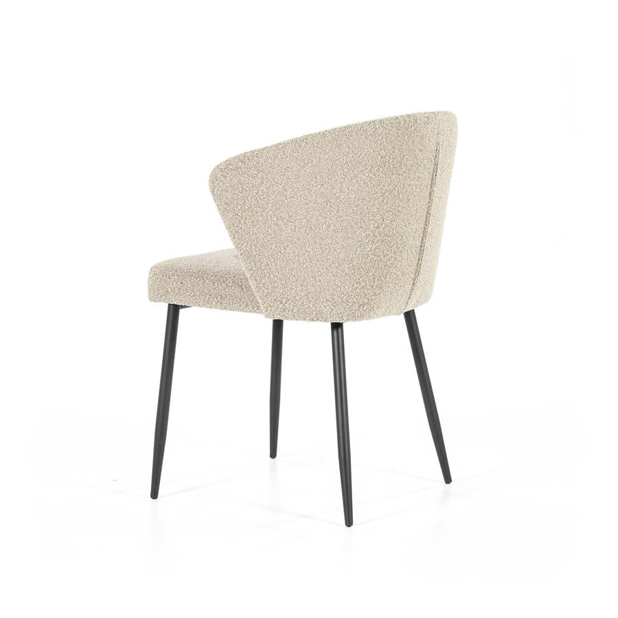 Eetkamerstoel Santos | Geel Polyester | Met Armleuning