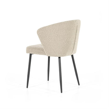 Eetkamerstoel Santos | Geel Polyester | Met Armleuning