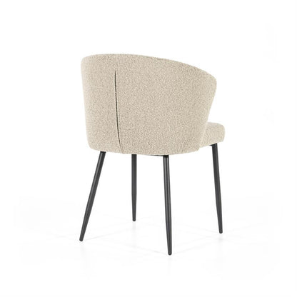 Eetkamerstoel Santos | Geel Polyester | Met Armleuning