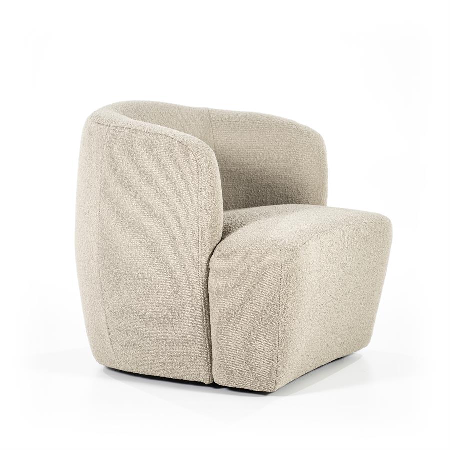 Fauteuil Charlotte | Taupe Stof