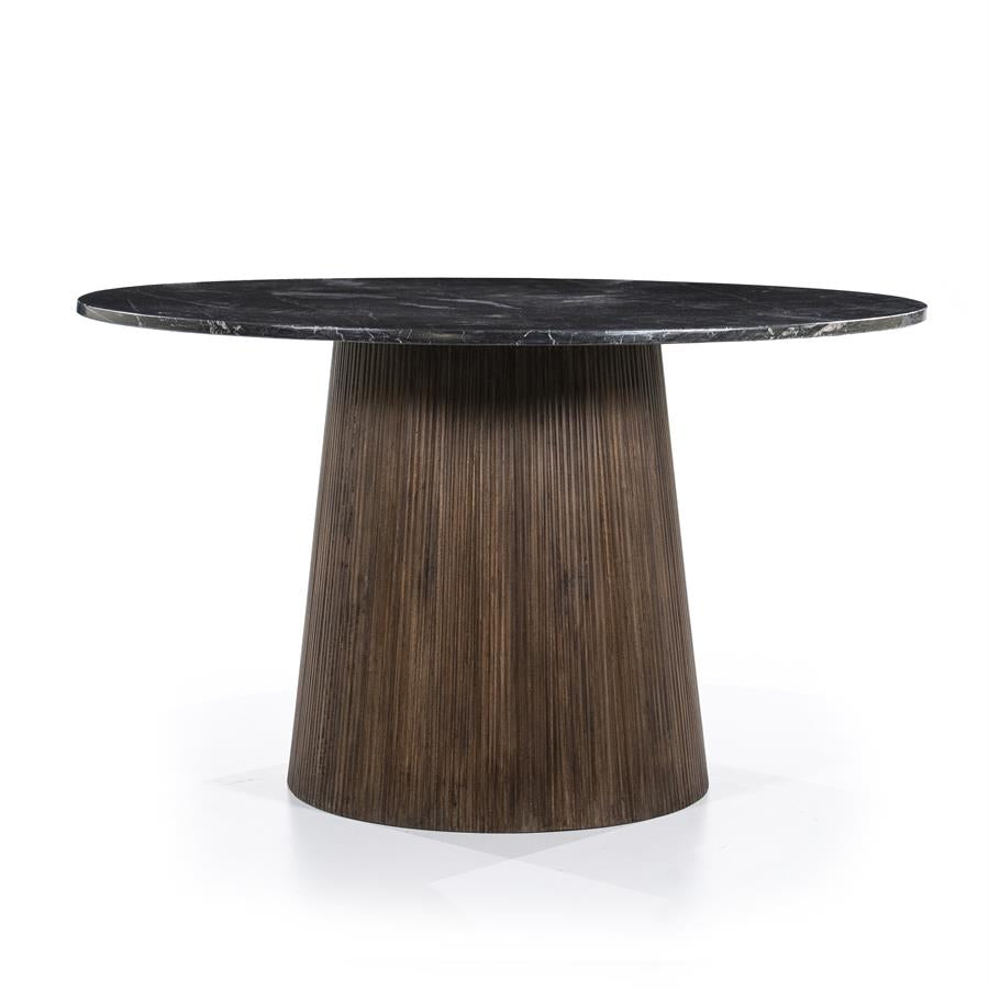 Eettafel Maxim | Zwart Marmer | Rond