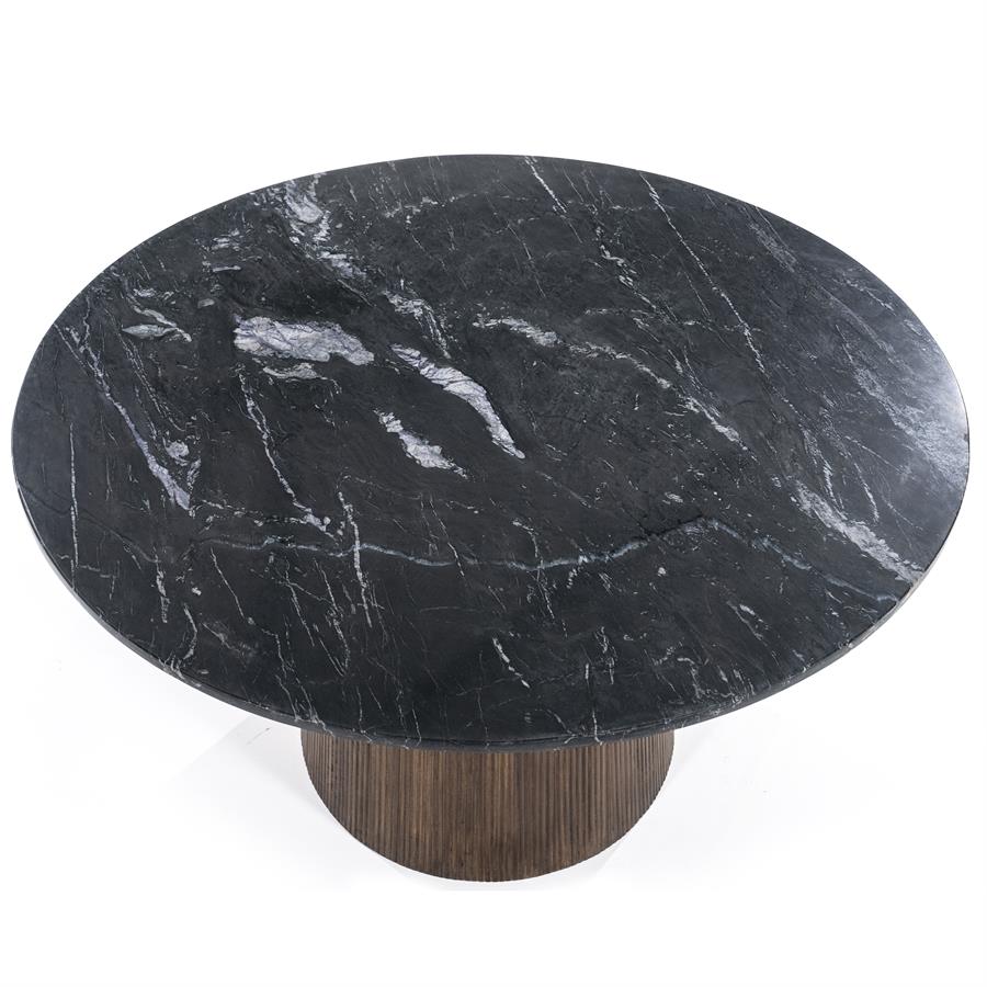 Eettafel Maxim | Zwart Marmer | Rond