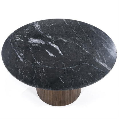 Eettafel Maxim | Zwart Marmer | Rond