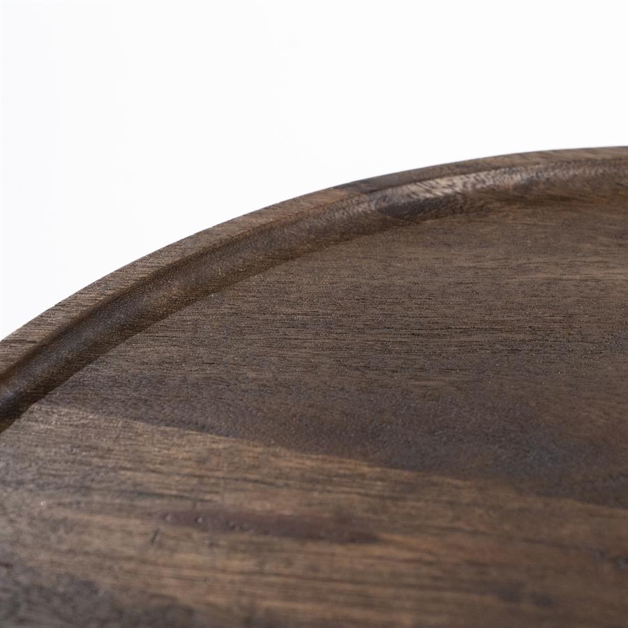 Salontafel Ron | Bruin Mangohout | Rond | Klein