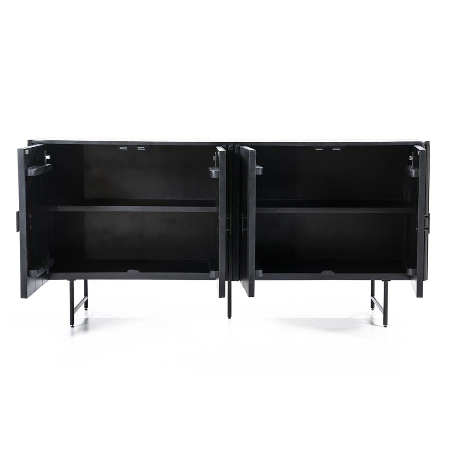 Dressoir Remi | Zwart Mangohout