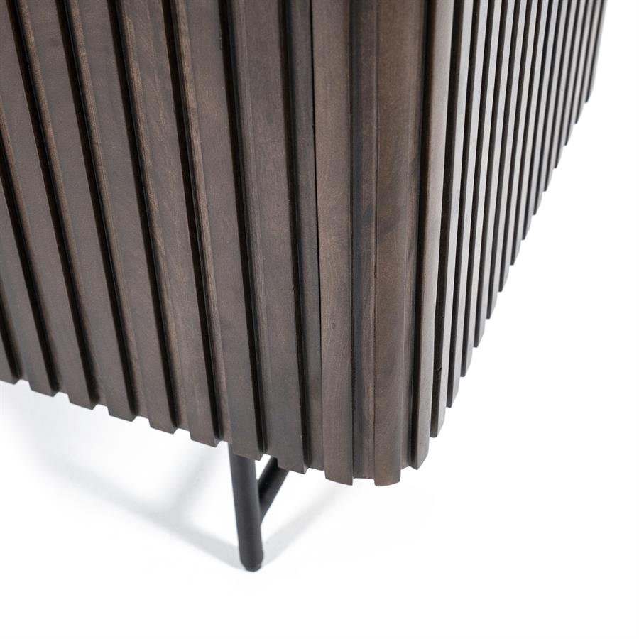Kast Remi | Bruin Mangohout | Met Deuren — Detail