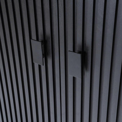 Kast Remi | Zwart Mangohout | Met Deuren