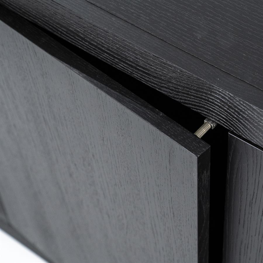 Tv-meubel Helsinki | Zwart Eikenhout