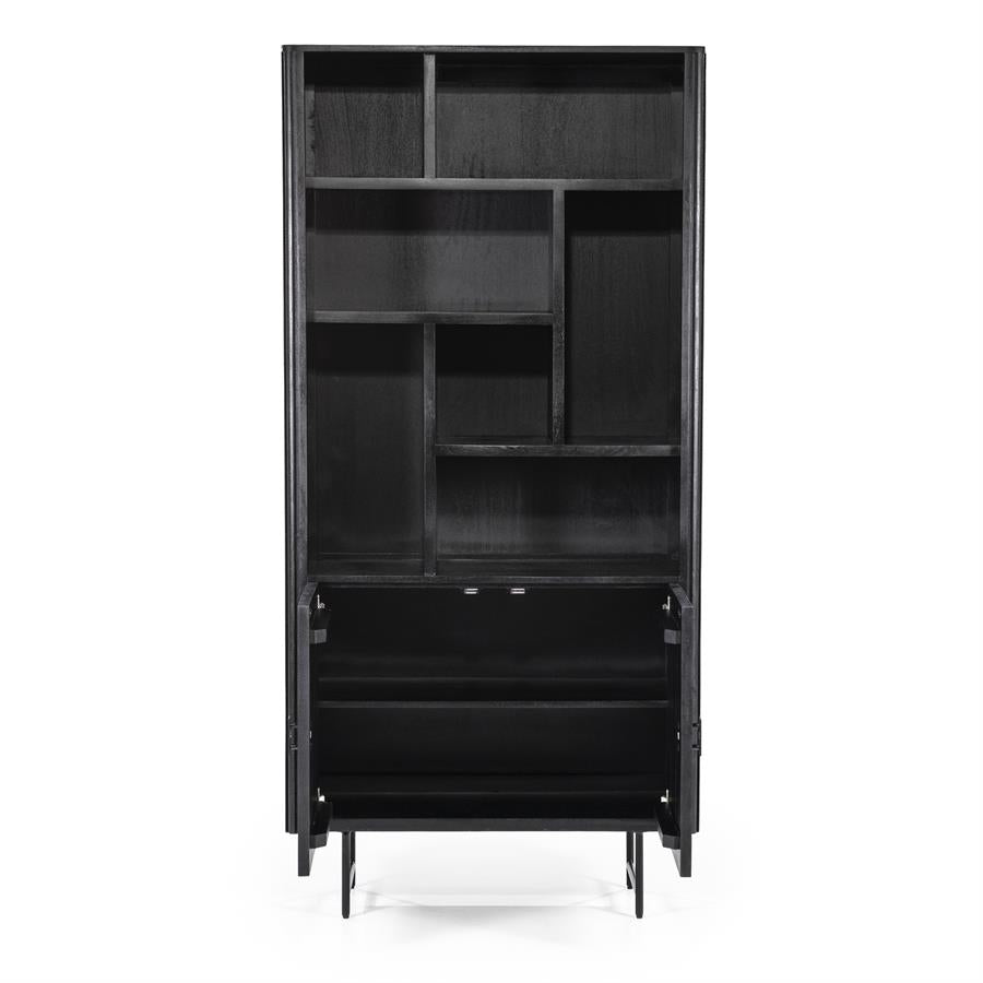Kast Remi | Zwart Mangohout