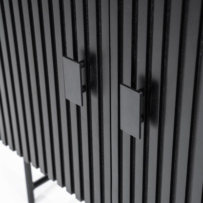 Kast Remi | Zwart Mangohout | 7 Vakken