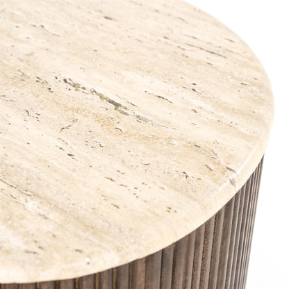 Salontafel Mari | Bruin Travertin | Klein