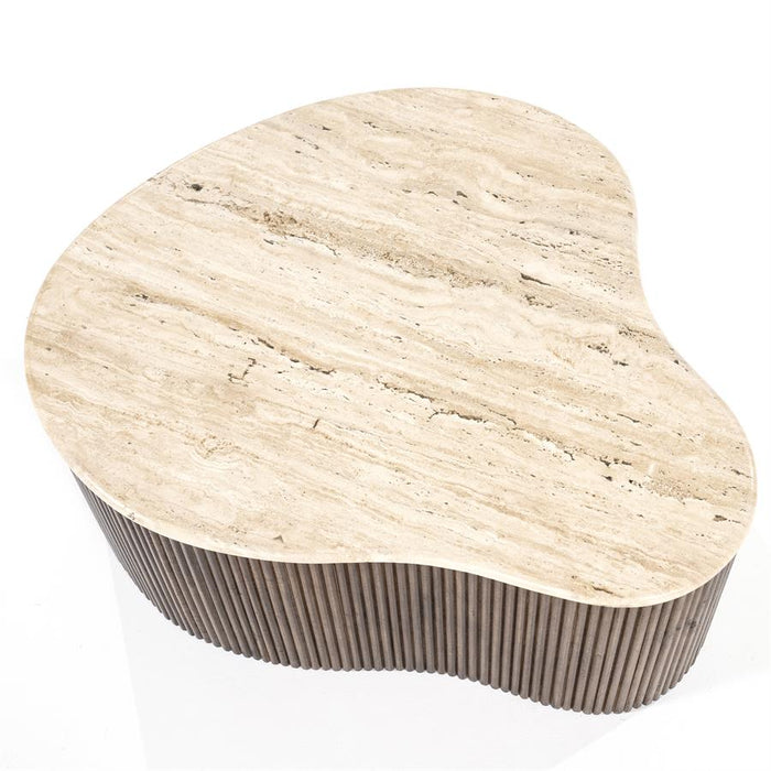 Salontafel Mari | Bruin Travertin | Groot