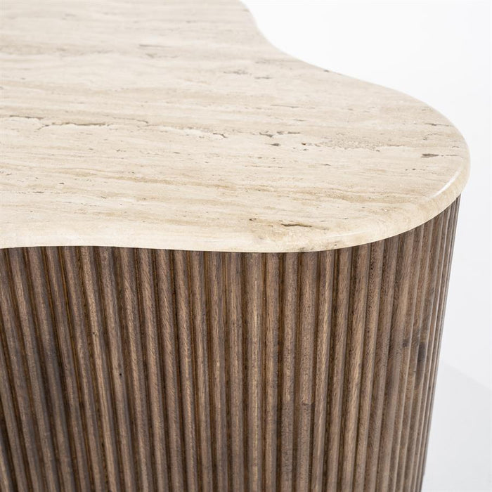 Salontafel Mari | Bruin Travertin | Groot