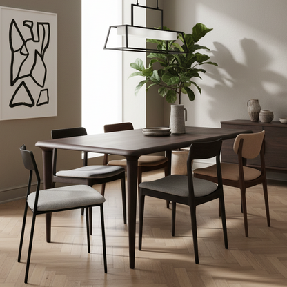 Eettafel Jiska | Bruin Mangohout | Rechthoek