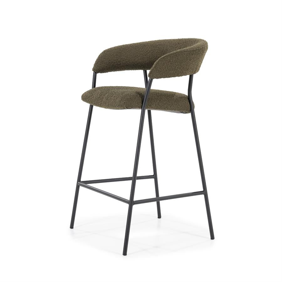 Barkruk Luka | Groen Polyester