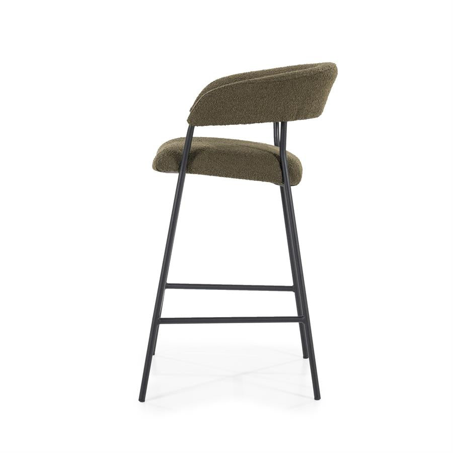 Barkruk Luka | Groen Polyester