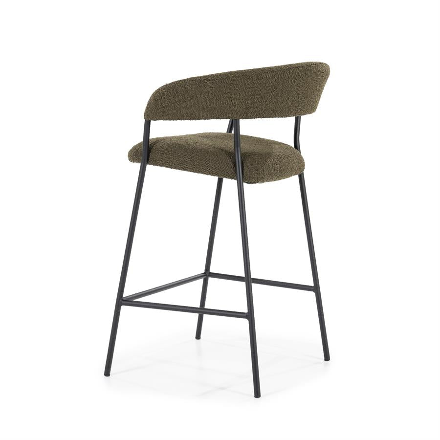 Barkruk Luka | Groen Polyester