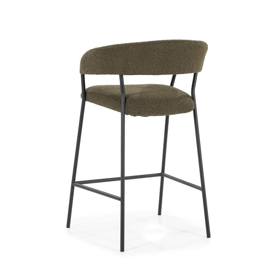 Barkruk Luka | Groen Polyester