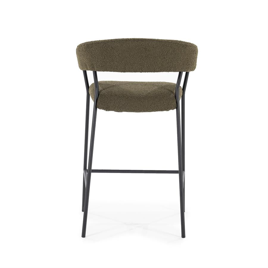 Barkruk Luka | Groen Polyester