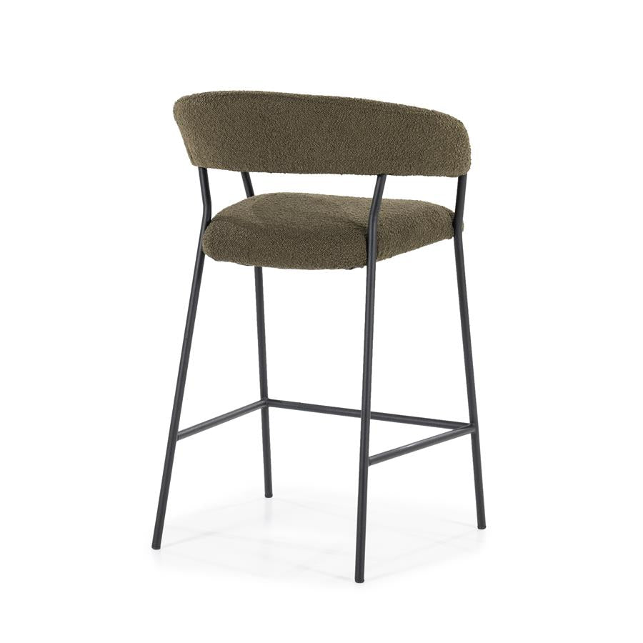 Barkruk Luka | Groen Polyester