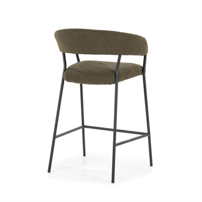 Barkruk Luka | Groen Polyester