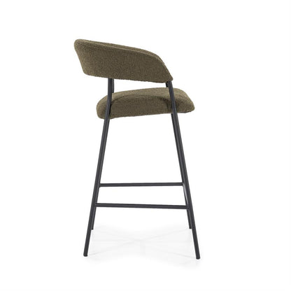 Barkruk Luka | Groen Polyester