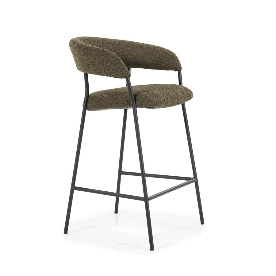 Barkruk Luka | Groen Polyester