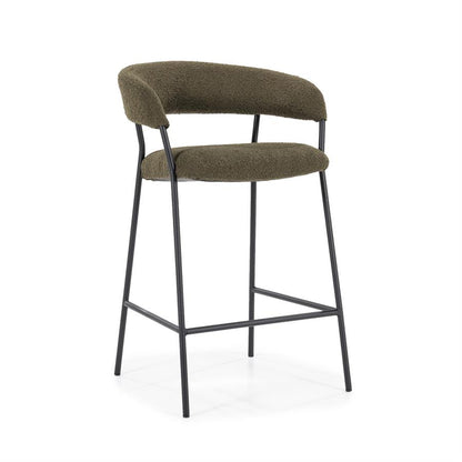 Barkruk Luka | Groen Polyester