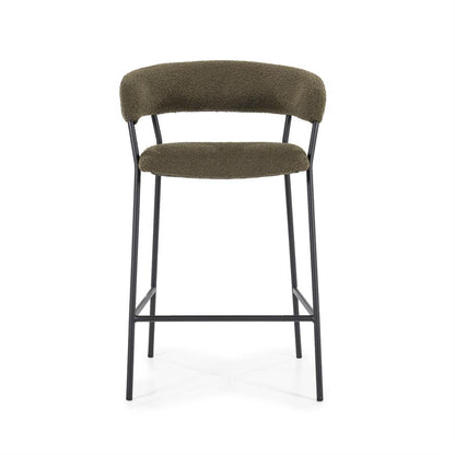 Barkruk Luka | Groen Polyester