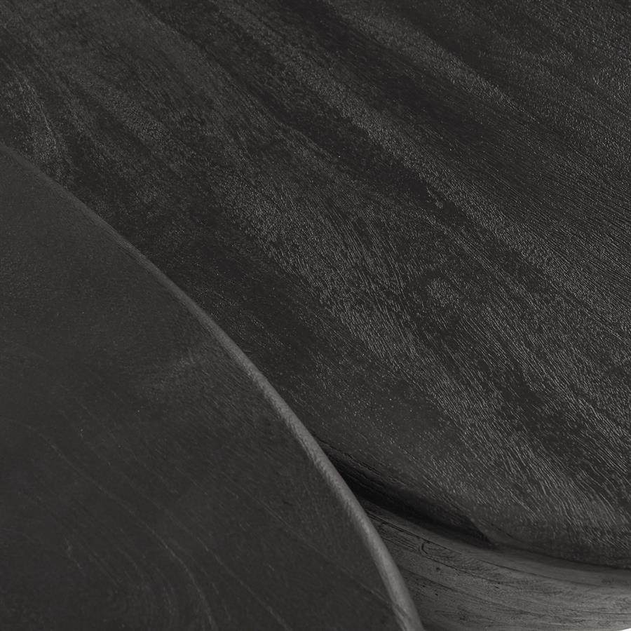 Salontafel Mila | Zwart Mangohout — Detail