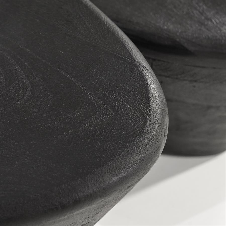 Salontafel Mila | Zwart Mangohout — Detail