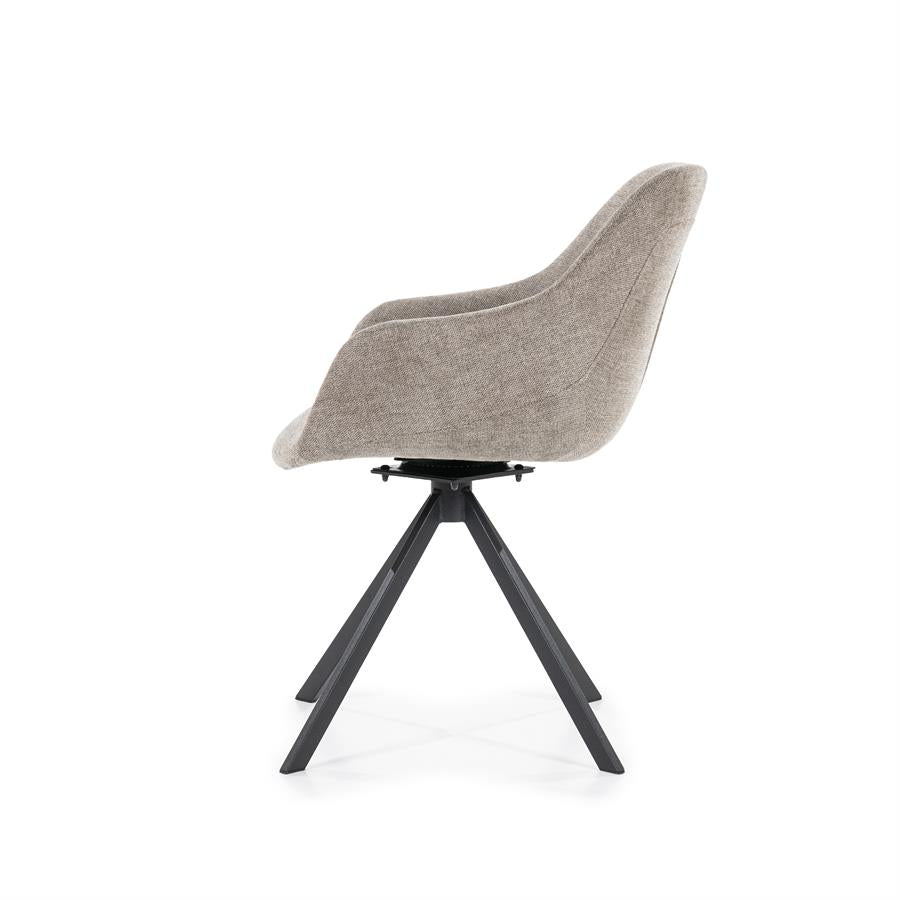 Eetkamerstoel Mamé | Stof | Met Armleuning