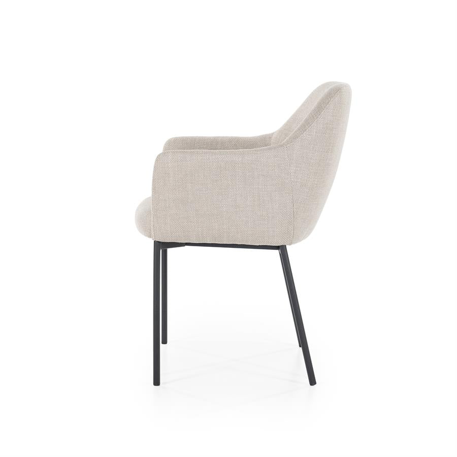 Eetkamerstoel Paul | Polyester | Met Armleuning