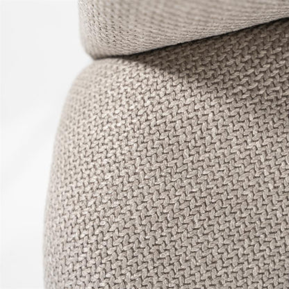 Eetkamerstoel Paul | Taupe Polyester | Met Armleuning