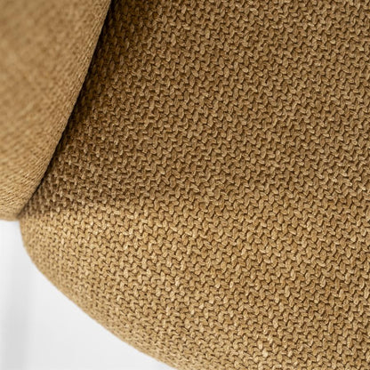 Eetkamerstoel Paul | Geel Polyester | Met Armleuning