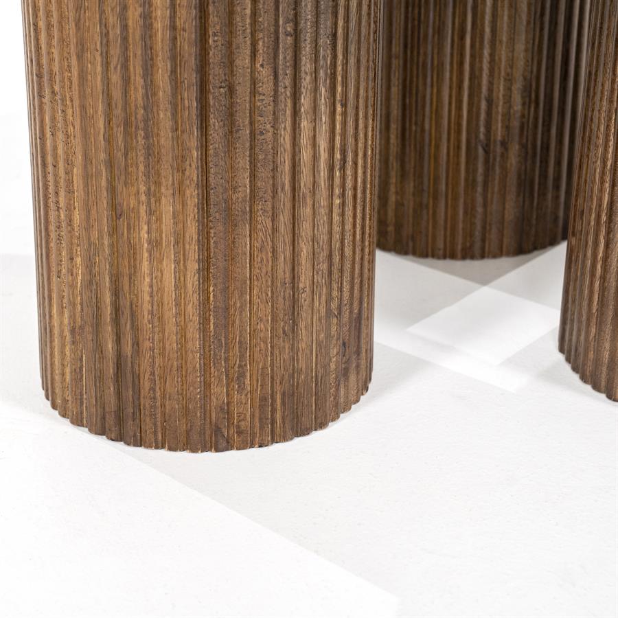 Salontafel Xavi | Bruin Mangohout | Rond