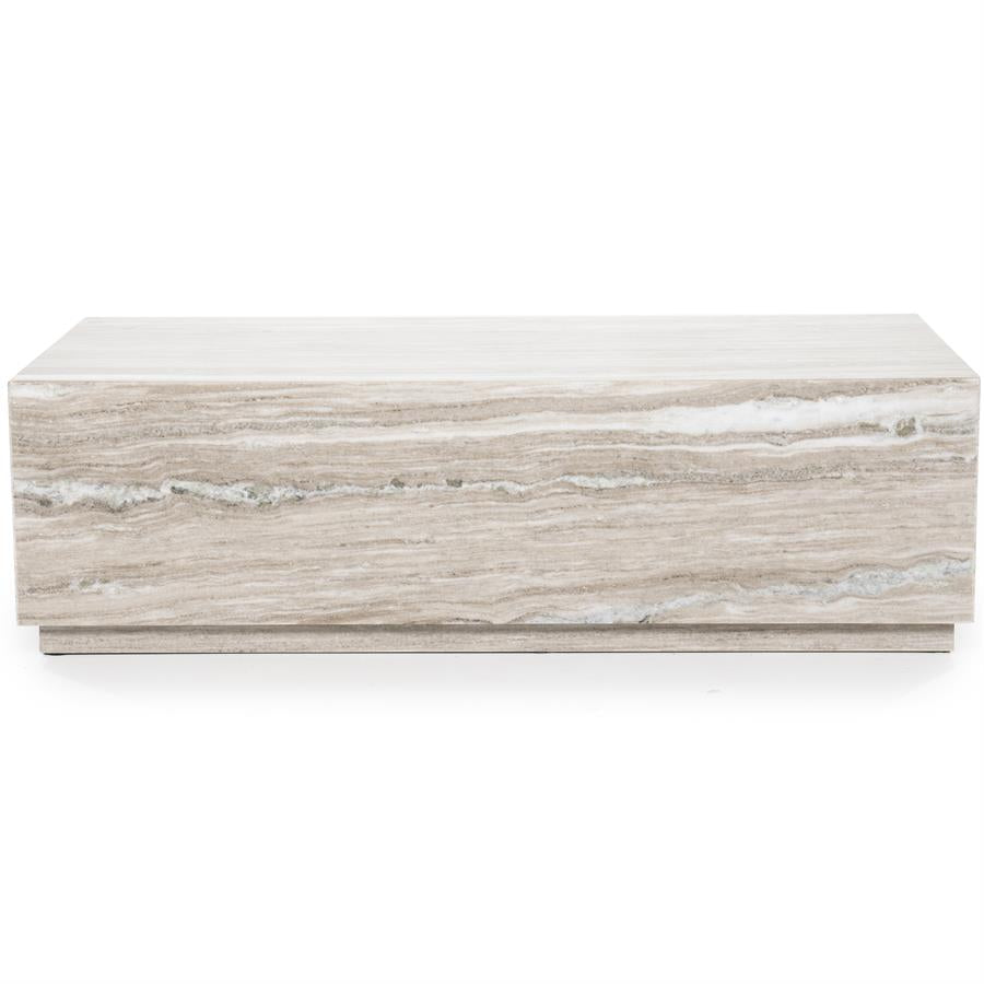 Salontafel Vince | Wit Marmer | Rechthoek