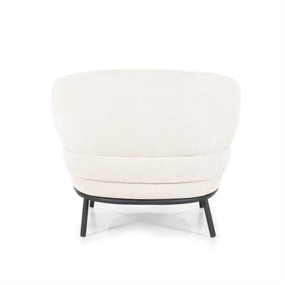 Fauteuil David | Beige Polyester | Met Armleuning