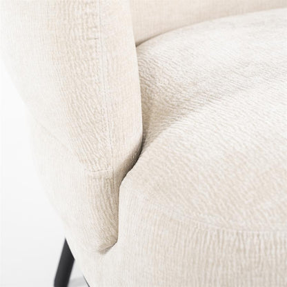 Fauteuil David | Beige Polyester | Met Armleuning