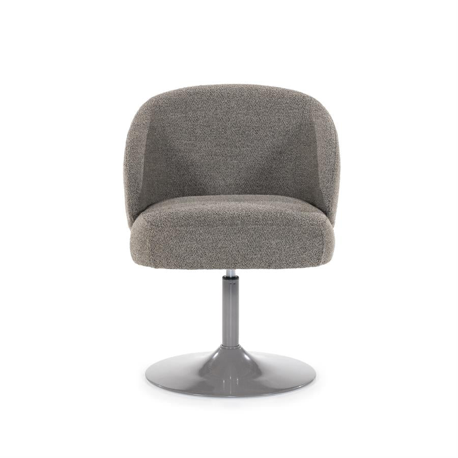 Eetkamerstoel Ruben | Bruin Stof | Met Armleuning