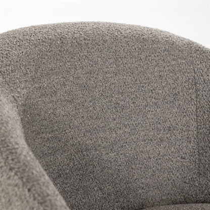 Eetkamerstoel Ruben | Bruin Stof | Met Armleuning