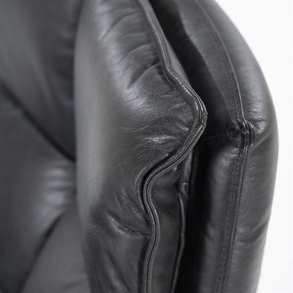 Fauteuil Sven | Zwart Leer