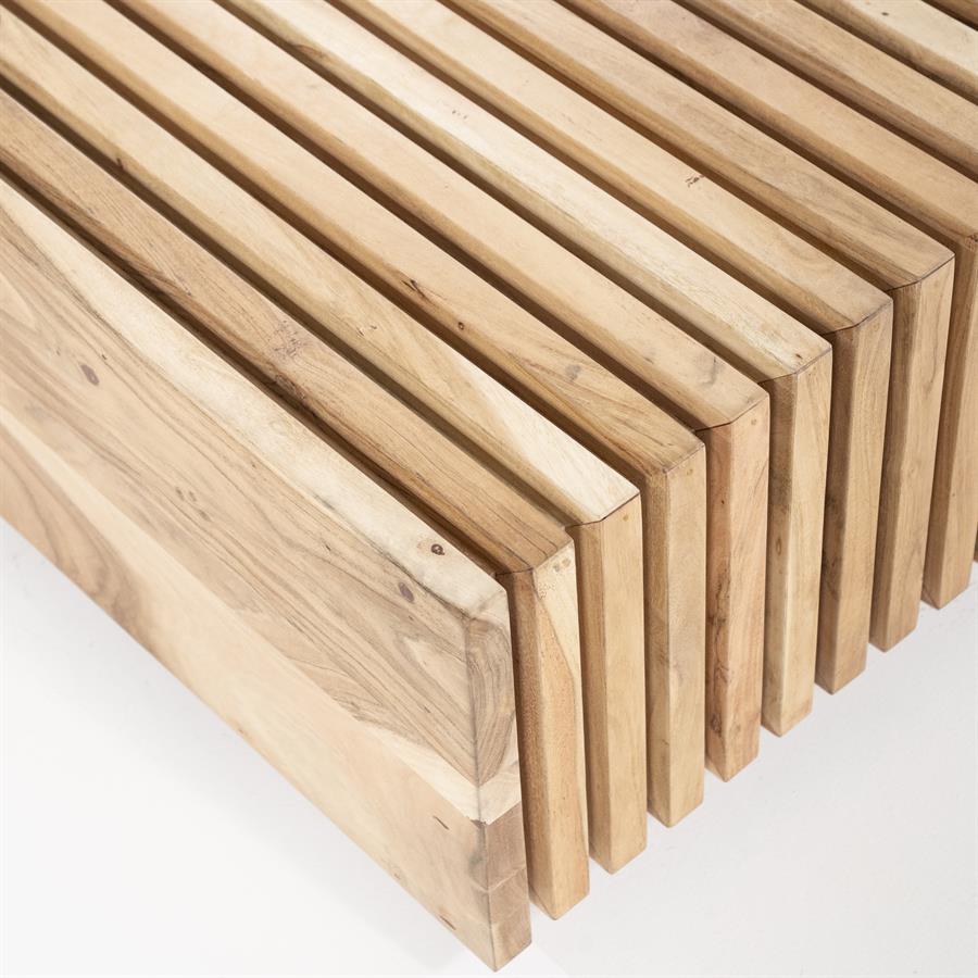 Salontafel Tom | Naturel Acaciahout | Vierkant