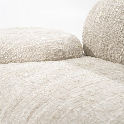 Bank Jayden | Beige Stof | Doorlopende Stof Potten