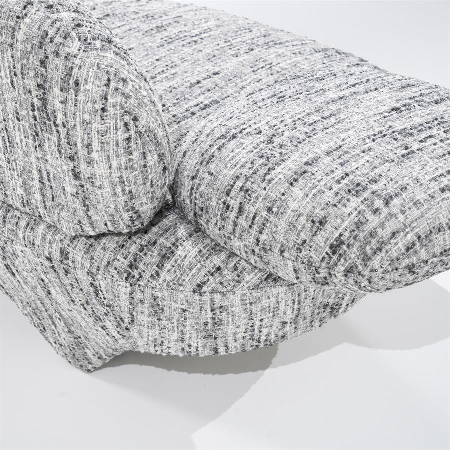 Bank Jayden | Grijs Stof | Doorlopende Stof Potten