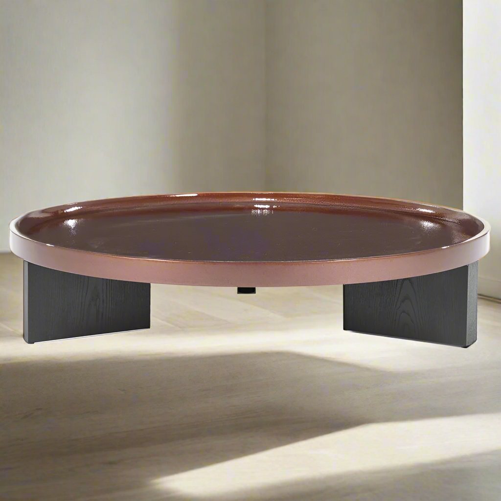 Salontafel Mayson | Rood MDF | Rond | Groot