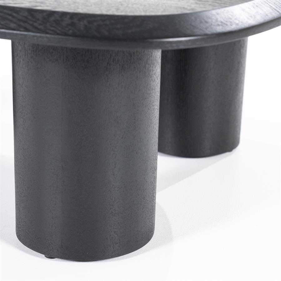 Salontafel Walter | Zwart Eiken Fineer | Organisch