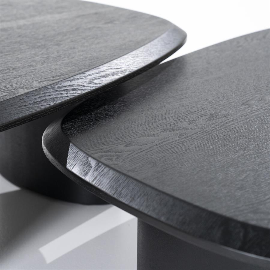 Salontafel Walter | Zwart Eiken Fineer | Organisch