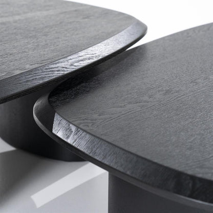 Salontafel Walter | Zwart Eiken Fineer | Organisch