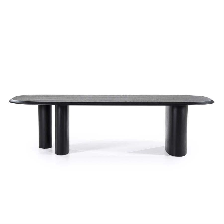 Eettafel Walter | Zwart Eiken Fineer | Deens Ovaal